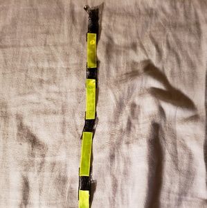 SOLD Handmade Reflective Neon Yellow Choker